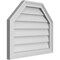 Ekena Millwork Octagonal Top Surface Mount PVC Gable Vent w/ 2"W x 1-1/2"P Brickmould Frame, 24"W x 20"H GVPOT24X2002SN - alternate 3
